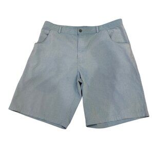 Bright Dawn Mens Light Blue Casual Shorts 38 UV Protection Lightweight Cotton